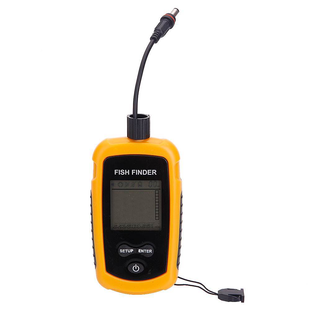 Fish Finder Transducer - Ecoscandaglio Portatile con Allarme 100M, Sonar