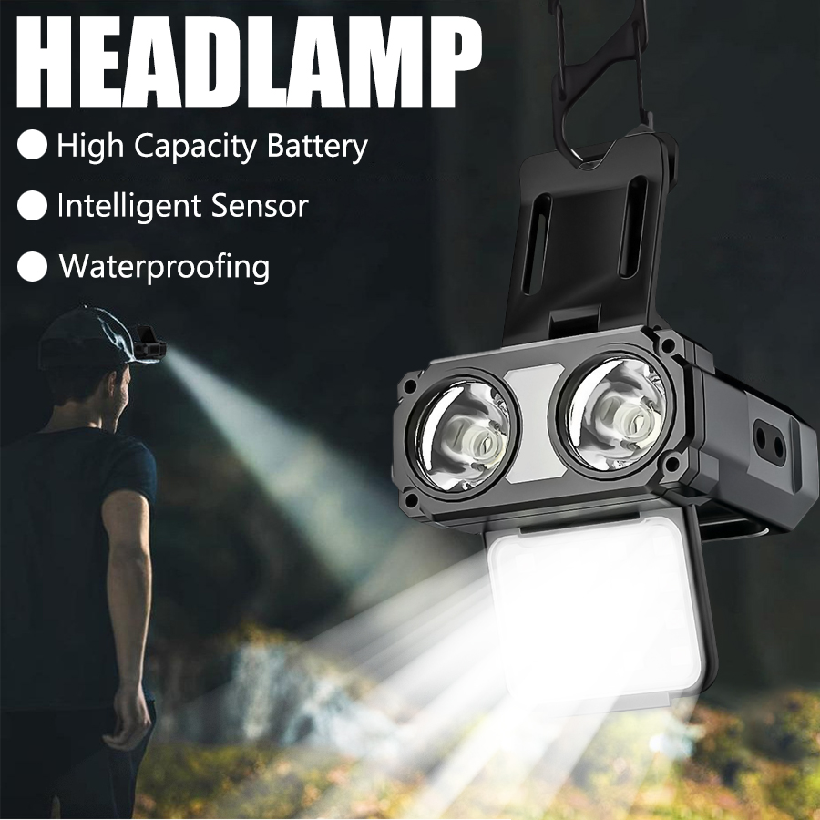 Fishing Light - Sensore COB LED Lampada frontale con