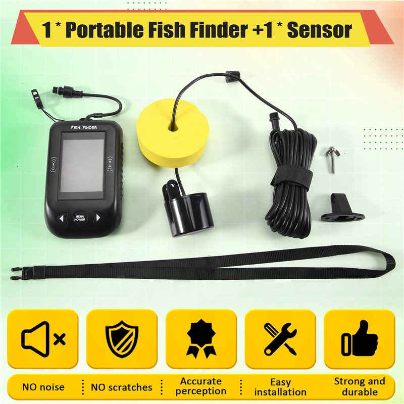 ABKV-Ecoscandaglio Portatile p - Fish Finder Transducer recensione e prezzo